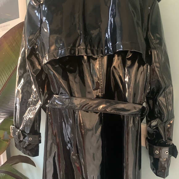 Limited edition Cardi B for Fashion Nova black Trench coat SOLD OUT size MEDIUM - Picture 6 of 16